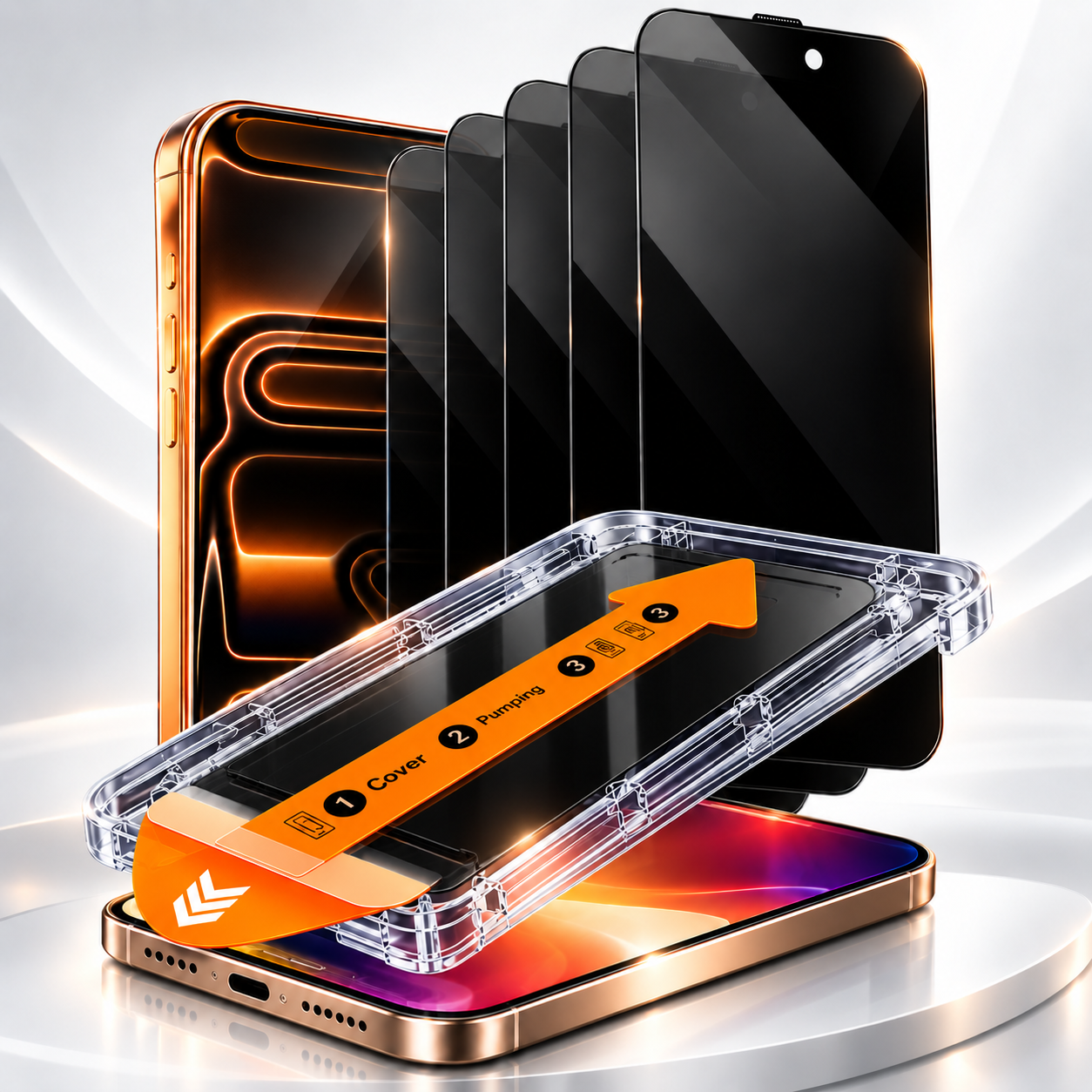 Panzerfolie Schutzglas Blickschutz Für iPhone 18 17 16 15 14 13 12 Pro Max Mini